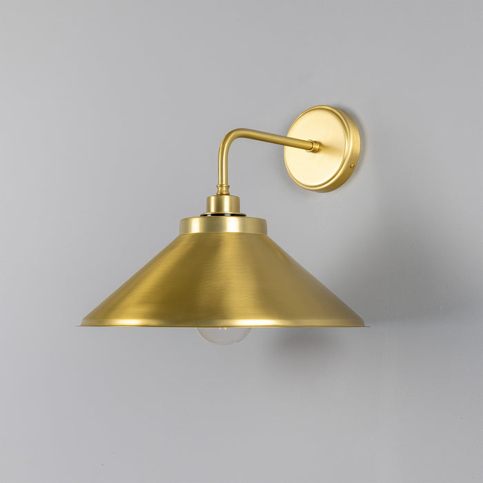 Mullan Lighting - MLBWL002SATBRSCL - One Light Wall Sconce - Nerissa - Satin Brass