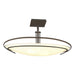 Hubbardton Forge - 124341-SKT-07-GG0089 - Two Light Semi-Flush Mount - Mackintosh - Dark Smoke