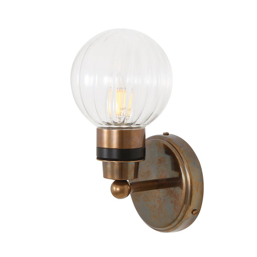 Shannon One Light Wall Sconce Antique Brass
