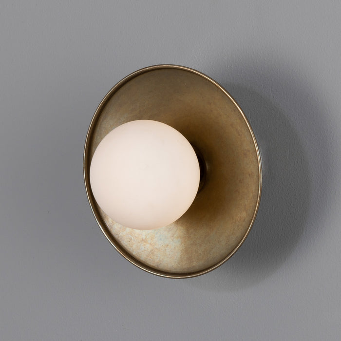 Mullan Lighting - MLBWL159ANTBRSOP - One Light Wall Sconce - Aosta - Antique Brass
