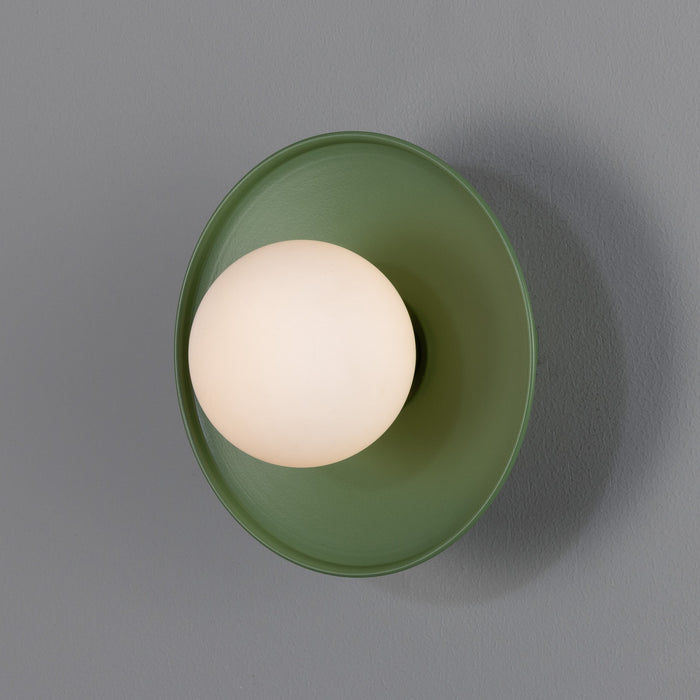 Mullan Lighting - MLBWL159PCGRNOP - One Light Wall Sconce - Aosta - Sage Green