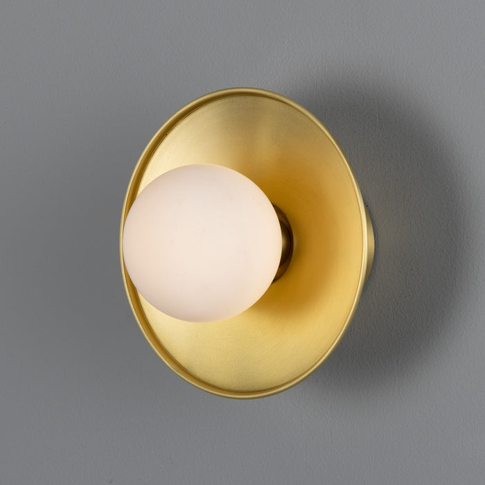 Mullan Lighting - MLBWL159SATBRSOP - One Light Wall Sconce - Aosta - Satin Brass