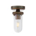 Mullan Lighting - MLCF102ANTBRSCL - One Light Flush Mount - Oregon-B - Antique Brass