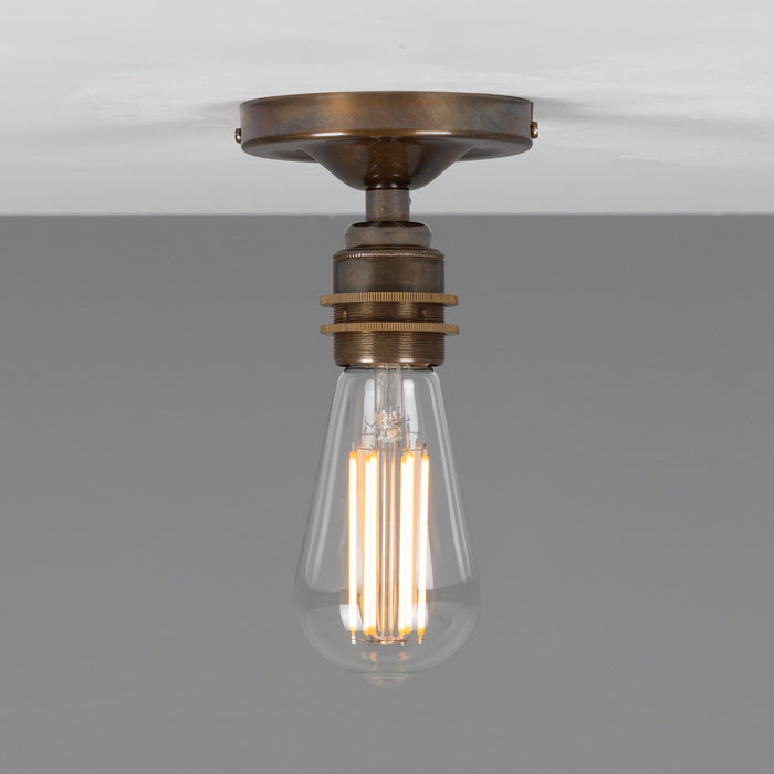 Mullan Lighting - MLCF109ANTBRS - One Light Flush Mount - Bexter - Antique Brass