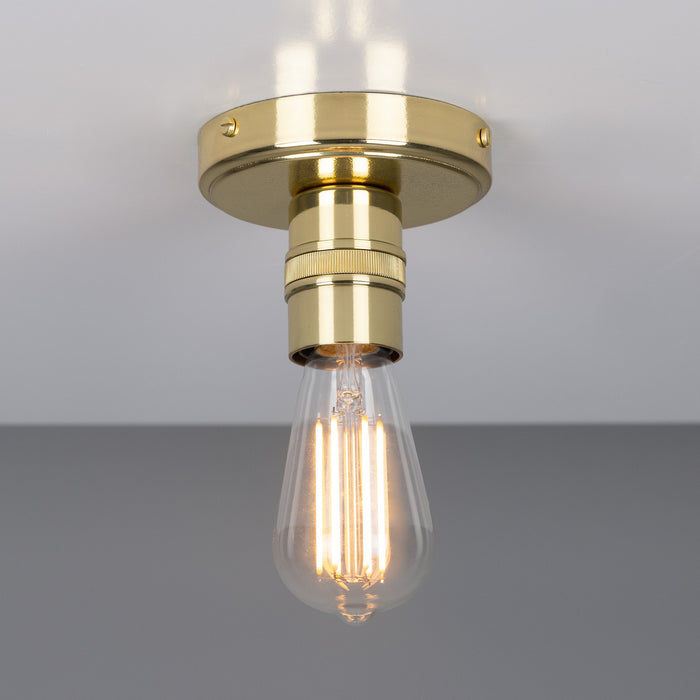 Mullan Lighting - MLCF109POLBRS - One Light Flush Mount - Bexter - Polished Brass