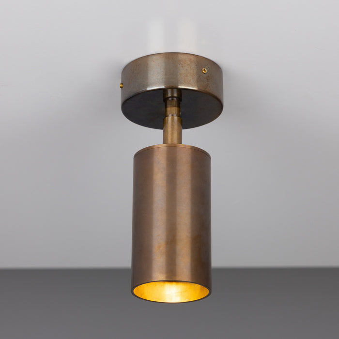 Mullan Lighting - MLCF121ANTBRS - One Light Flush Mount - Evanston - Antique Brass