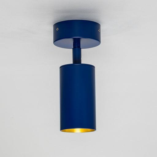 Evanston One Light Flush Mount Pc Sapphire Blue