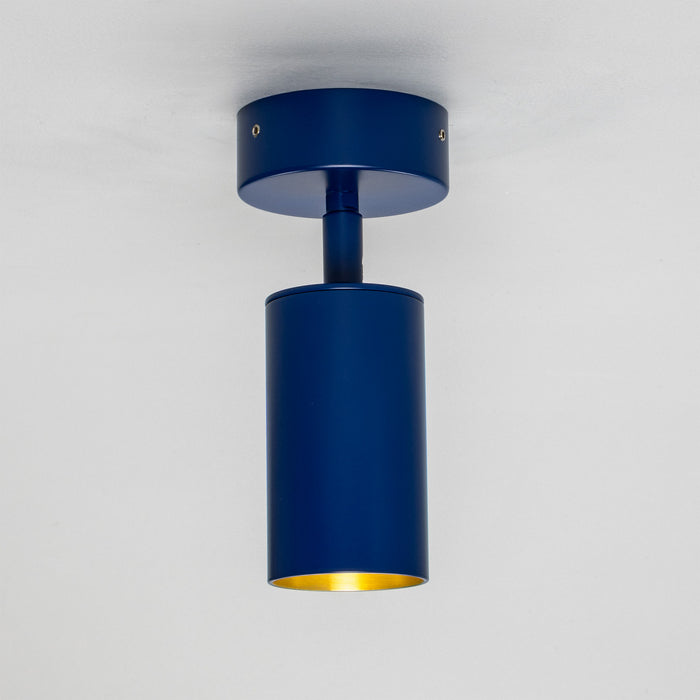 Mullan Lighting - MLCF121PCMSB - One Light Flush Mount - Evanston - Pc Sapphire Blue