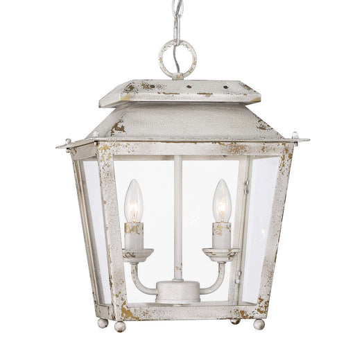 Golden - 0804-M2L AI - Two Light Mini Pendant - Abingdon - Antique Ivory