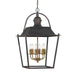 Golden - 0888-6P ABI - Six Light Pendant - Christoff - Antique Black Iron