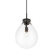 Golden - 2088-12P BLK-CLR - One Light Pendant - Drop - Matte Black