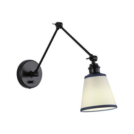 Equinox One Light Wall Sconce Matte Black