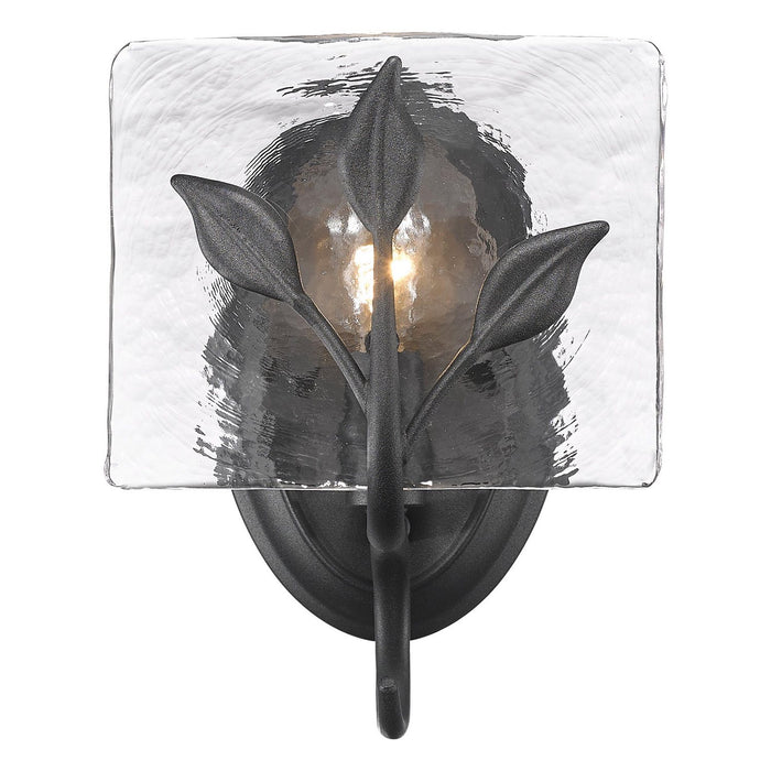 Golden - 3160-1W NB-HWG - One Light Wall Sconce - Calla - Natural Black