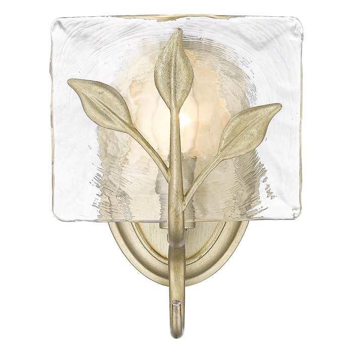 Golden - 3160-1W WG-HWG - One Light Wall Sconce - Calla - White Gold