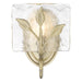 Golden - 3160-1W WG-HWG - One Light Wall Sconce - Calla - White Gold