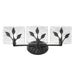 Golden - 3160-BA3 NB-HWG - Three Light Bath Vanity - Calla - Natural Black