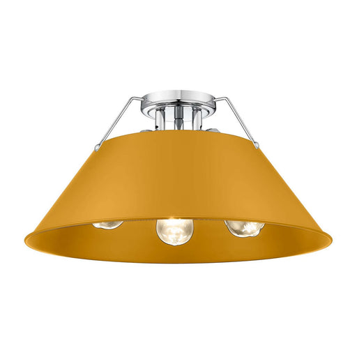 Orwell Three Light Flush Mount Chrome