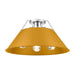 Golden - 3306-3FM CH-AY - Three Light Flush Mount - Orwell - Chrome