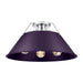 Golden - 3306-3FM CH-EP - Three Light Flush Mount - Orwell - Chrome