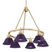 Golden - 3306-6 BCB-EP - Six Light Chandelier - Orwell - Brushed Champagne Brass