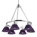 Golden - 3306-6 CH-EP - Six Light Chandelier - Orwell - Chrome