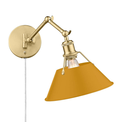 Orwell One Light Wall Sconce Brushed Champagne Brass