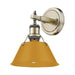 Golden - 3306-BA1 AB-AY - One Light Bath Vanity - Orwell - Aged Brass