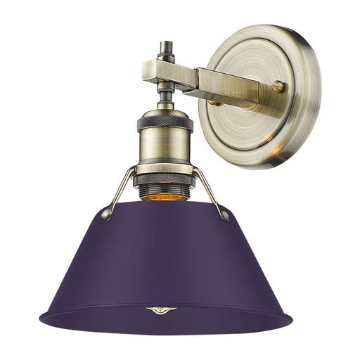 Orwell One Light Bath Vanity Aged Brass