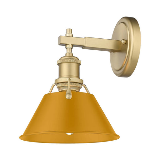 Orwell One Light Bath Vanity Brushed Champagne Brass