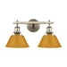 Golden - 3306-BA2 AB-AY - Two Light Vanity - Orwell - Aged Brass