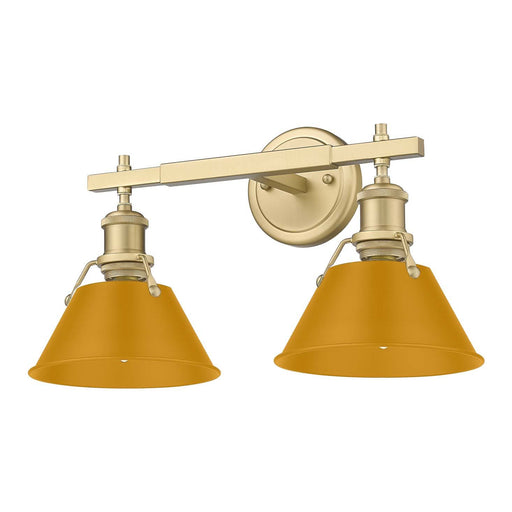Orwell Two Light Vanity Brushed Champagne Brass