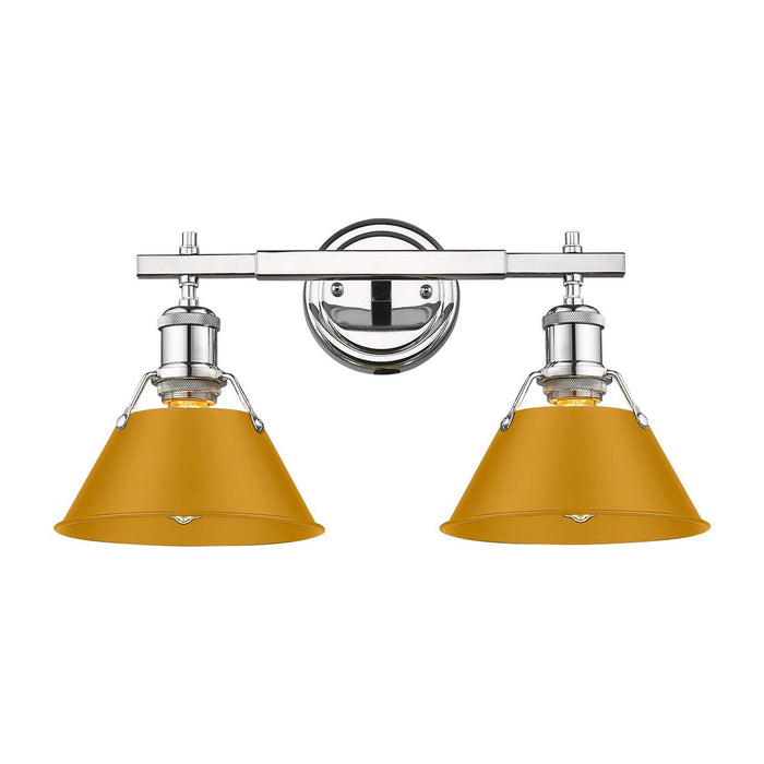Golden - 3306-BA2 CH-AY - Two Light Vanity - Orwell - Chrome