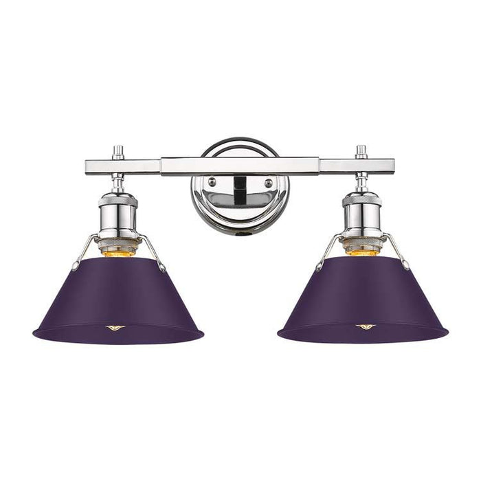 Golden - 3306-BA2 CH-EP - Two Light Vanity - Orwell - Chrome