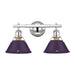 Golden - 3306-BA2 CH-EP - Two Light Vanity - Orwell - Chrome