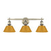 Golden - 3306-BA3 AB-AY - Three Light Vanity - Orwell - Aged Brass