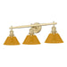 Golden - 3306-BA3 BCB-AY - Three Light Vanity - Orwell - Brushed Champagne Brass