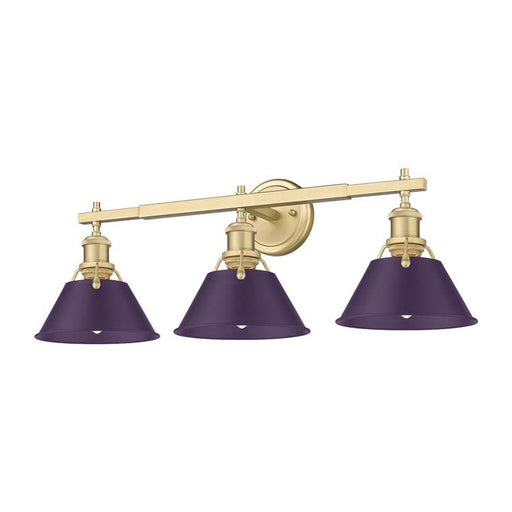 Orwell Three Light Vanity Brushed Champagne Brass