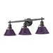 Golden - 3306-BA3 BLK-EP - Three Light Vanity - Orwell - Matte Black
