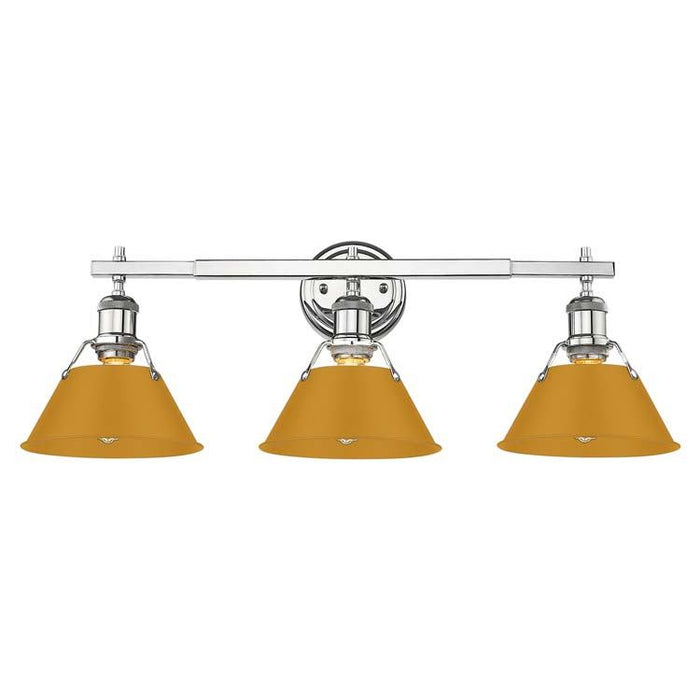 Golden - 3306-BA3 CH-AY - Three Light Vanity - Orwell - Chrome