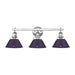 Golden - 3306-BA3 CH-EP - Three Light Vanity - Orwell - Chrome