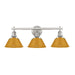 Golden - 3306-BA3 PW-AY - Three Light Vanity - Orwell - Pewter