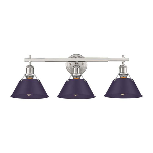 Orwell Three Light Vanity Pewter