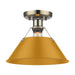 Golden - 3306-FM AB-AY - One Light Flush Mount - Orwell - Aged Brass