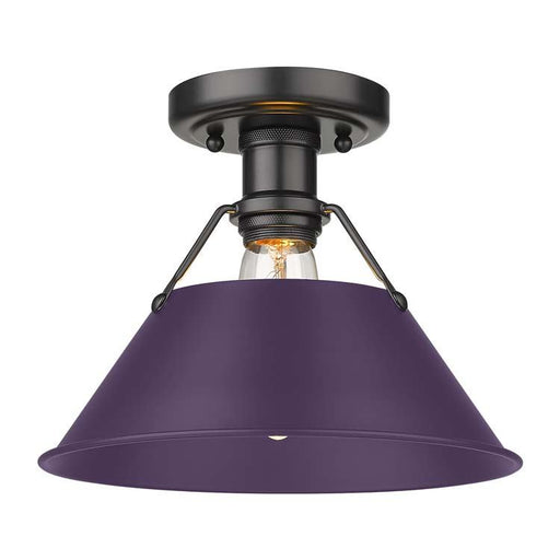 Orwell One Light Flush Mount Matte Black