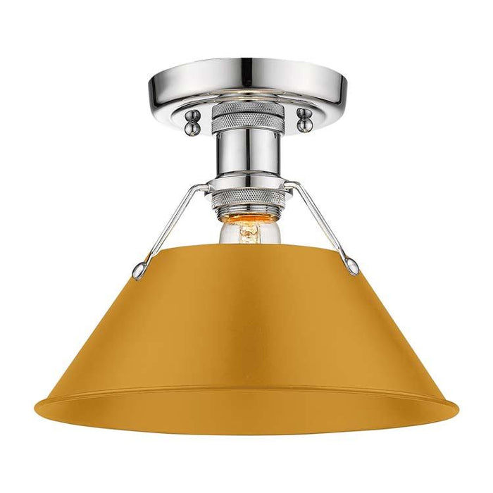 Golden - 3306-FM CH-AY - One Light Flush Mount - Orwell - Chrome