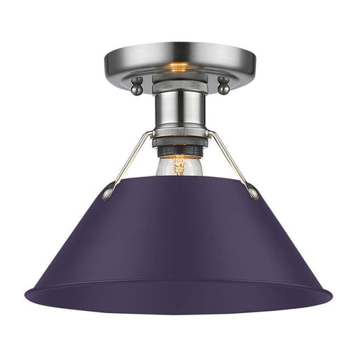 Orwell One Light Flush Mount Pewter