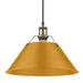 Golden - 3306-L AB-AY - One Light Pendant - Orwell - Aged Brass