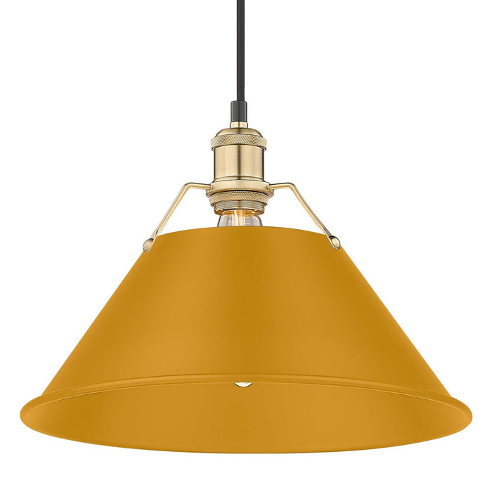 Golden - 3306-L BCB-AY - One Light Pendant - Orwell - Brushed Champagne Brass