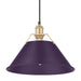 Golden - 3306-L BCB-EP - One Light Pendant - Orwell - Brushed Champagne Brass