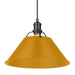 Golden - 3306-L BLK-AY - One Light Pendant - Orwell - Matte Black